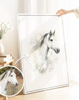 Dein Pferd als Aquarell-Kunstwerk