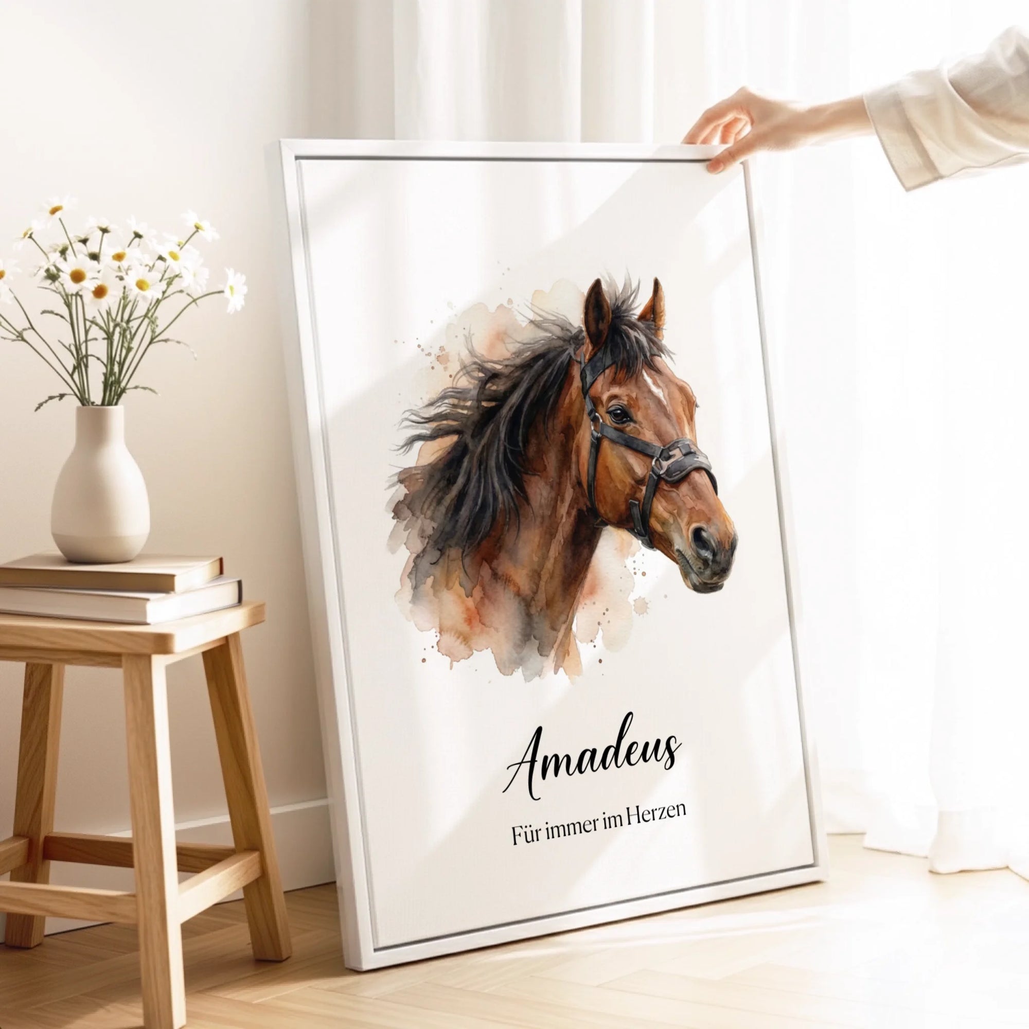 canvas mockupp white frame