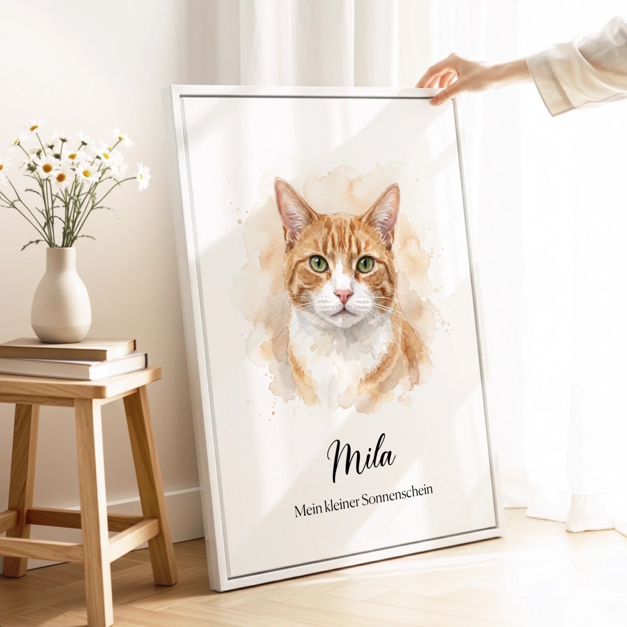 canvas mockupp white frame