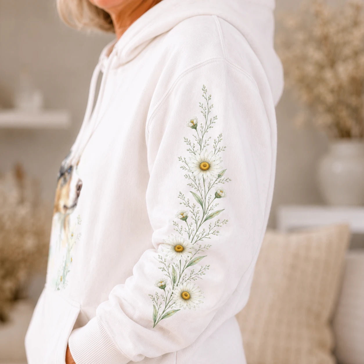 Hoodie mit Aquarellportrait