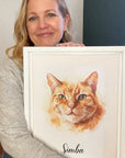 Dein Liebling als Aquarell-Kunstwerk